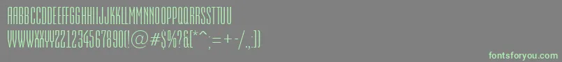 AEmpirial Font – Green Fonts on Gray Background
