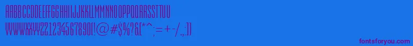 AEmpirial Font – Purple Fonts on Blue Background