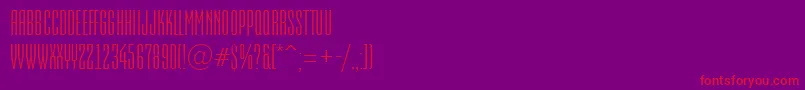 AEmpirial Font – Red Fonts on Purple Background