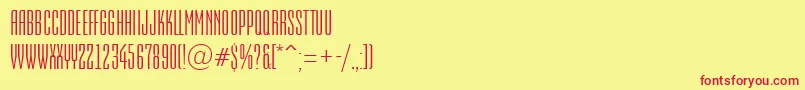 AEmpirial Font – Red Fonts on Yellow Background