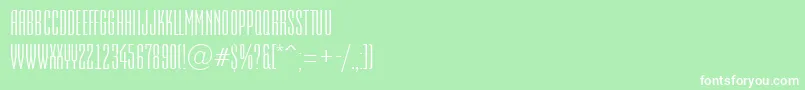 AEmpirial Font – White Fonts on Green Background