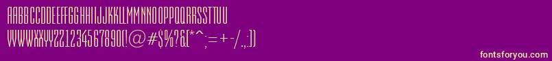 AEmpirial Font – Yellow Fonts on Purple Background