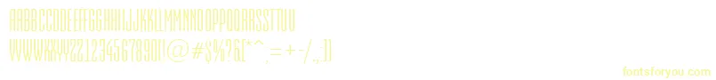 AEmpirial Font – Yellow Fonts on White Background