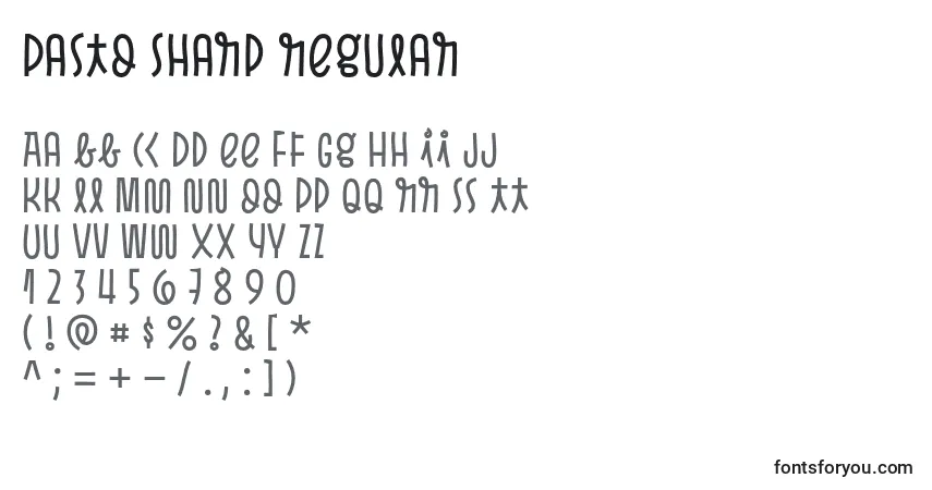 Fuente Pasto Sharp Regular - alfabeto, números, caracteres especiales