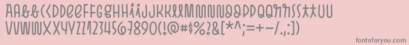 Pasto Sharp Regular Font – Gray Fonts on Pink Background