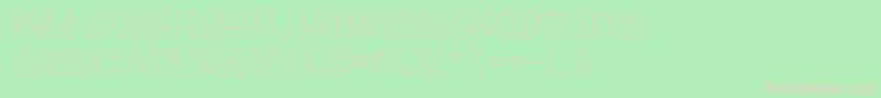 Pasto Sharp Thin Font – Pink Fonts on Green Background