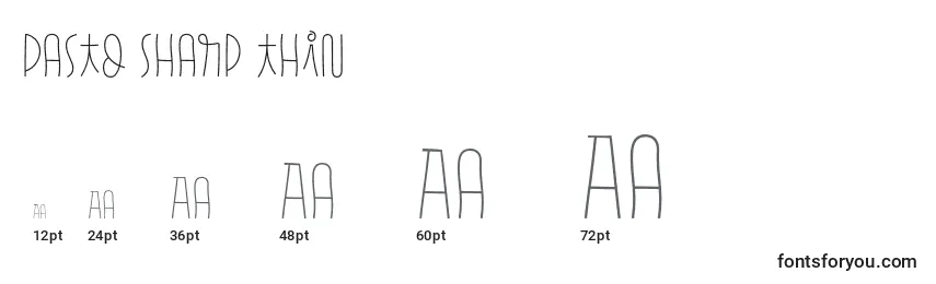 Pasto Sharp Thin Font Sizes