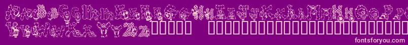 PATCA    Font – Pink Fonts on Purple Background