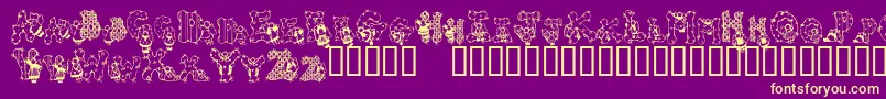 PATCA    Font – Yellow Fonts on Purple Background
