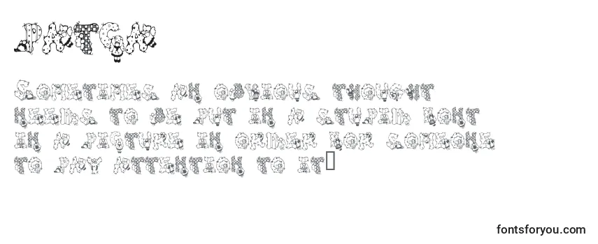 PATCA    (136552) フォントのレビュー