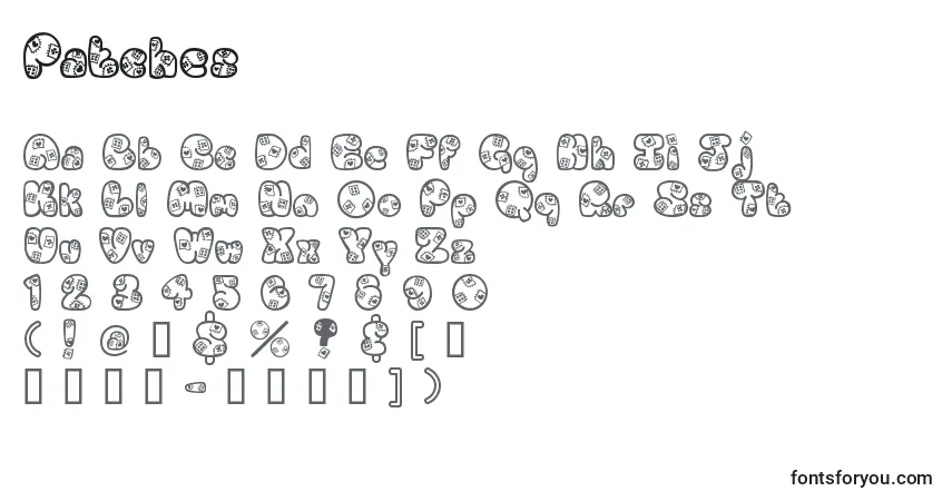 Schriftart Patches (136553) – Alphabet, Zahlen, spezielle Symbole