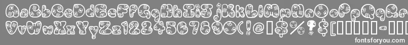 フォントPatches – 灰色の背景に白い文字