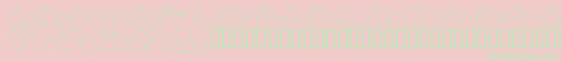 PATCL    Font – Green Fonts on Pink Background