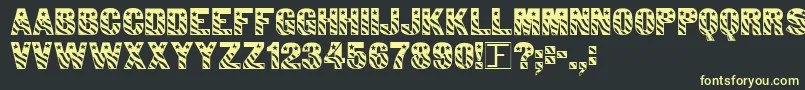 Patriot Font – Yellow Fonts on Black Background