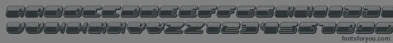 Patriotic Italic Font – Black Fonts on Gray Background