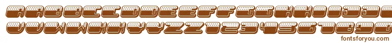 Шрифт Patriotic Italic – коричневые шрифты на белом фоне