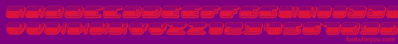 fuente Patriotic Italic – Fuentes Rojas Sobre Fondo Morado