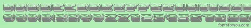 Patriotic Font – Gray Fonts on Green Background