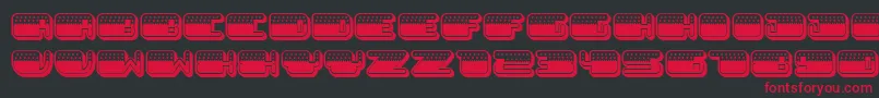 Patriotic Font – Red Fonts on Black Background