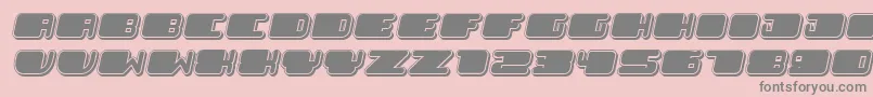 PatrioticBlack Italic Font – Gray Fonts on Pink Background