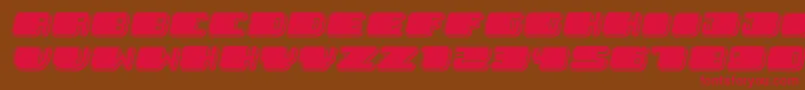 PatrioticBlack Italic Font – Red Fonts on Brown Background