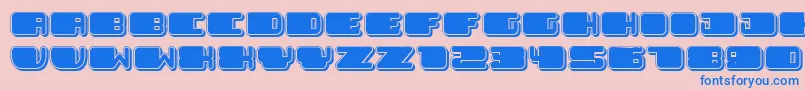 PatrioticBlack Font – Blue Fonts on Pink Background