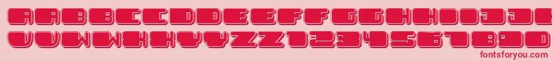 PatrioticBlack Font – Red Fonts on Pink Background