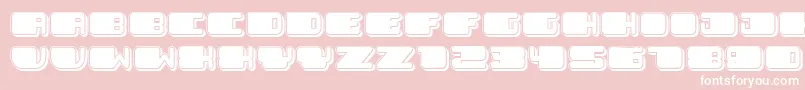 PatrioticBlack Font – White Fonts on Pink Background