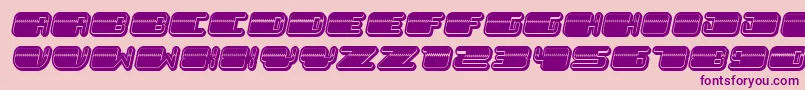 PatrioticFilled Italic Font – Purple Fonts on Pink Background