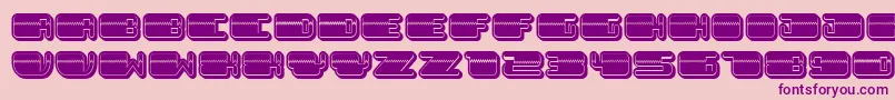 Police PatrioticFilled – polices violettes sur fond rose
