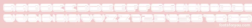 PatrioticFilled Font – White Fonts on Pink Background