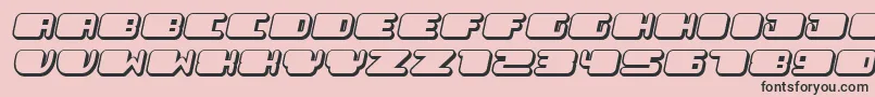 PatrioticFlat Italic Font – Black Fonts on Pink Background