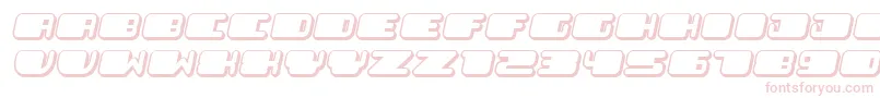Czcionka PatrioticFlat Italic – różowe czcionki
