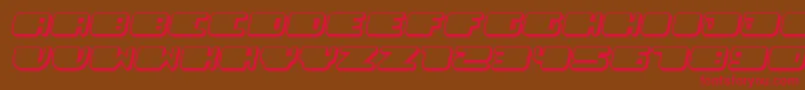fuente PatrioticFlat Italic – Fuentes Rojas Sobre Fondo Marrón