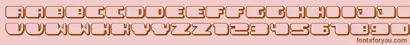 PatrioticFlat Font – Brown Fonts on Pink Background