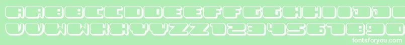 PatrioticFlat Font – White Fonts on Green Background