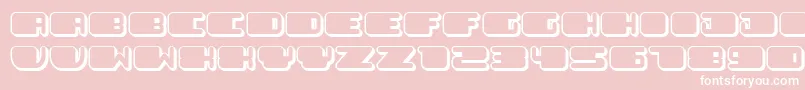 PatrioticFlat Font – White Fonts on Pink Background