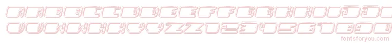PatrioticHollow Italic-fontti – vaaleanpunaiset fontit