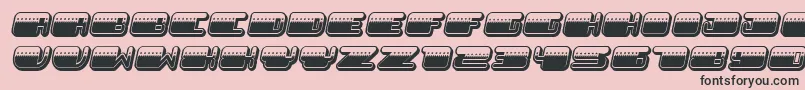 PatrioticLight Italic Font – Black Fonts on Pink Background