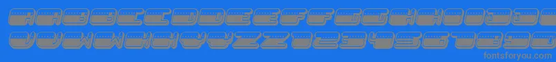 fuente PatrioticLight Italic – Fuentes Grises Sobre Fondo Azul
