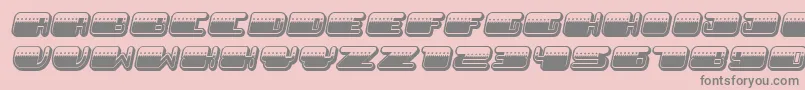 PatrioticLight Italic Font – Gray Fonts on Pink Background