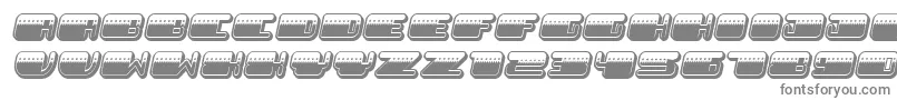 フォントPatrioticLight Italic – 灰色のフォント