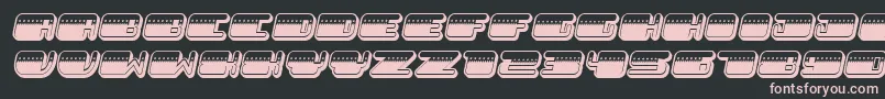 PatrioticLight Italic Font – Pink Fonts on Black Background