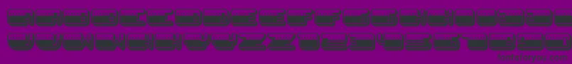 PatrioticLight-Schriftart – Schwarze Schriften auf violettem Hintergrund