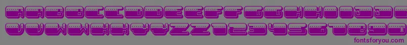 PatrioticLight-Schriftart – Violette Schriften auf grauem Hintergrund