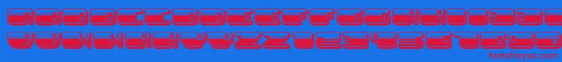 PatrioticLight Font – Red Fonts on Blue Background