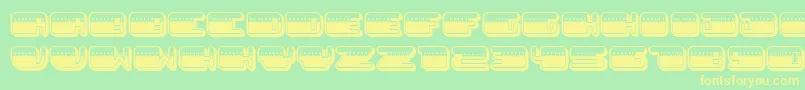 PatrioticLight Font – Yellow Fonts on Green Background