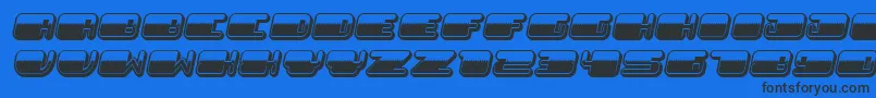 Saiba mais sobre a fonte PatrioticNoStars Italic Fonte PatrioticNoStars Italic – fontes pretas em um fundo azul