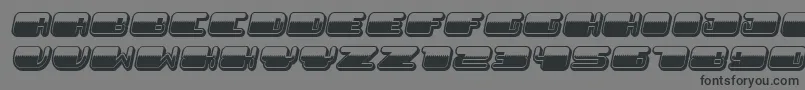 PatrioticNoStars Italic Font – Black Fonts on Gray Background