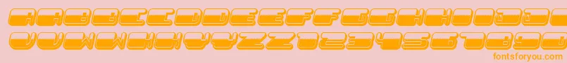 PatrioticNoStars Italic Font – Orange Fonts on Pink Background